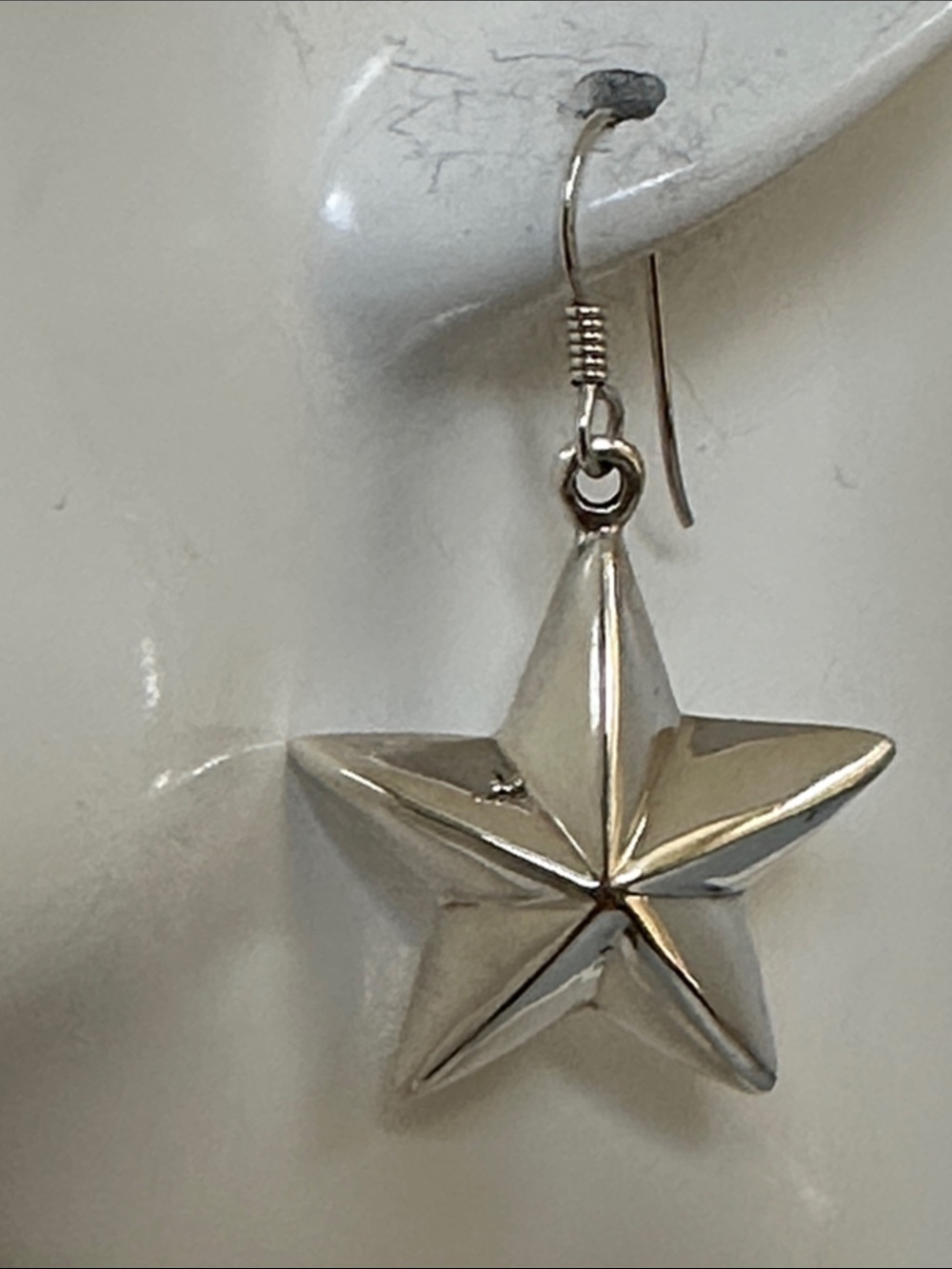 Elegant 925 Sterling silver Star Earrings